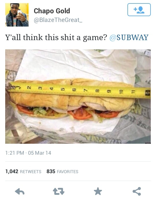 Subway be playin games - meme