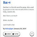 Guys, fyi, that's what bae also means...