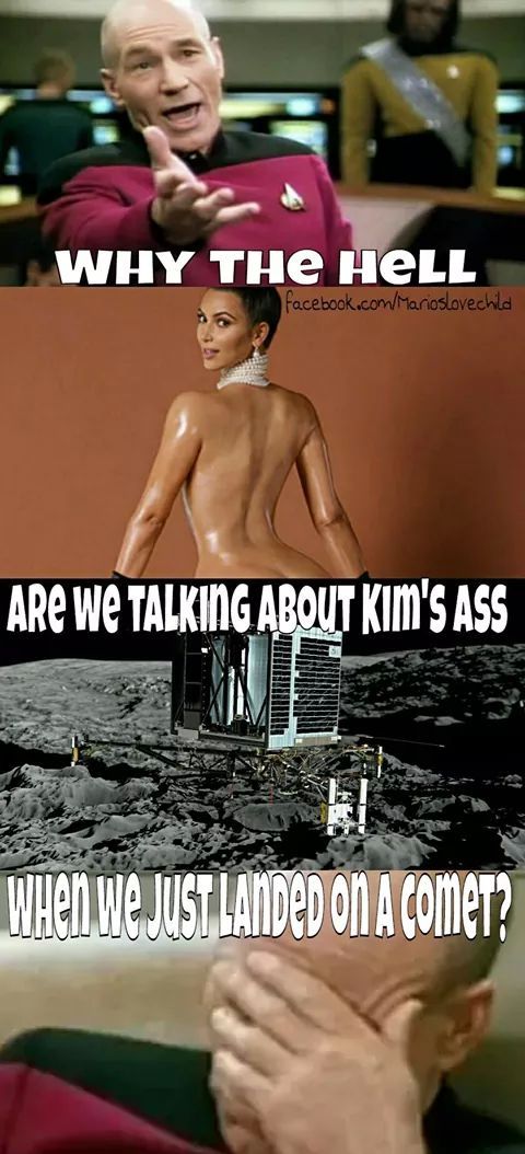 Is ass more important than a comet??? - meme