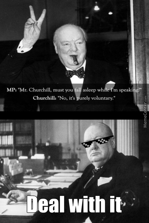 Don't bother Winston, he's thinking of. - meme