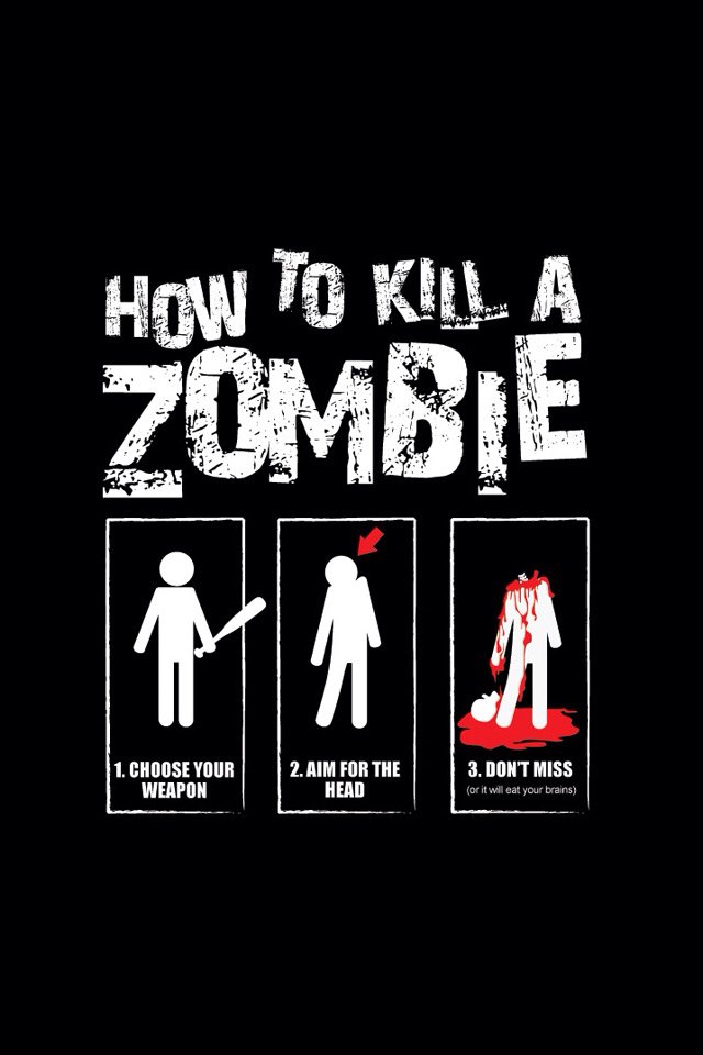How to kill a Zombie - meme