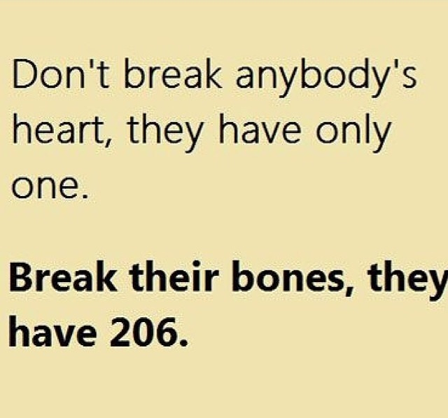 Has anyone ever broken all their bones and lived? - meme