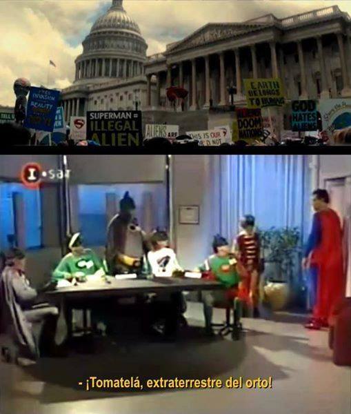 Imágenes inéditas de batman vs super man - meme