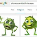 Mike wazowski con 2 ojos