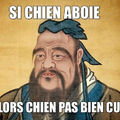 Un vieux proverbe chinois...