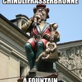 This statue is called Chindlifrässer (child eater) and is located in bern switzerland