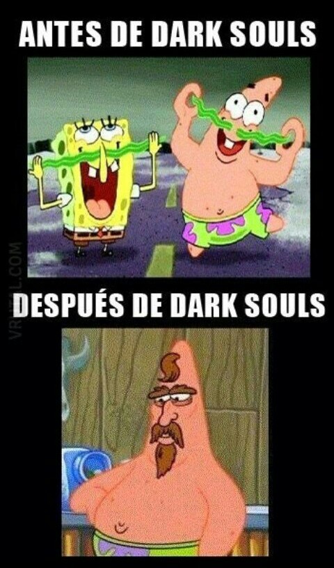 Sabiduria es Dark Souls - meme