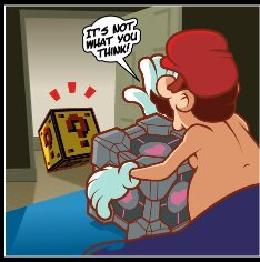 Mario y la caja - meme