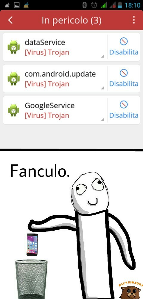 Virus, virus ovunque. Cito tutti i miei followers - meme