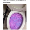 a bath bomb is something that dissolves in water and smells and looks pretty for your bath