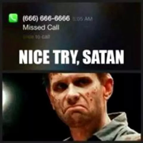 Bien essayé Satan - meme