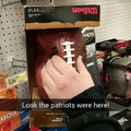 The New England Patriots were here