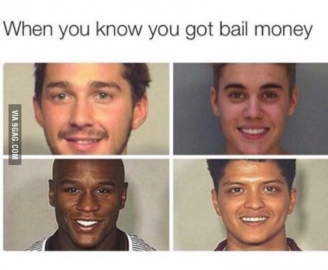 Bail money okay - meme