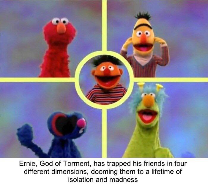 Elmo seems lost - meme