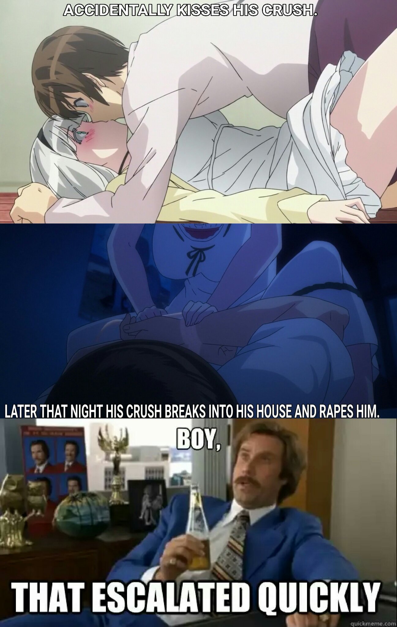 This anime is pretty good if you're not a pansy. - meme