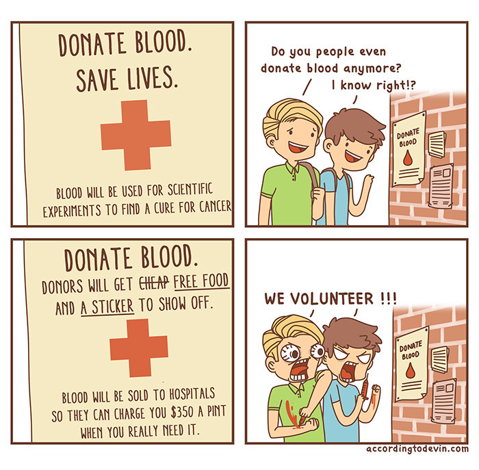 donate blood - meme