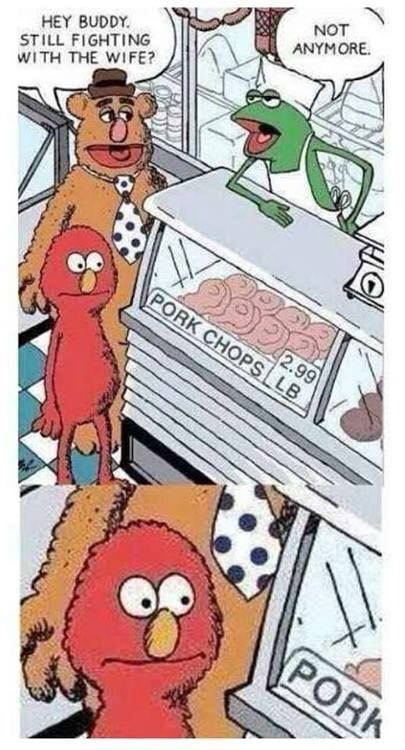 Thats why elmo isn't a muppet anymore - meme