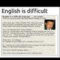 English is Difficult