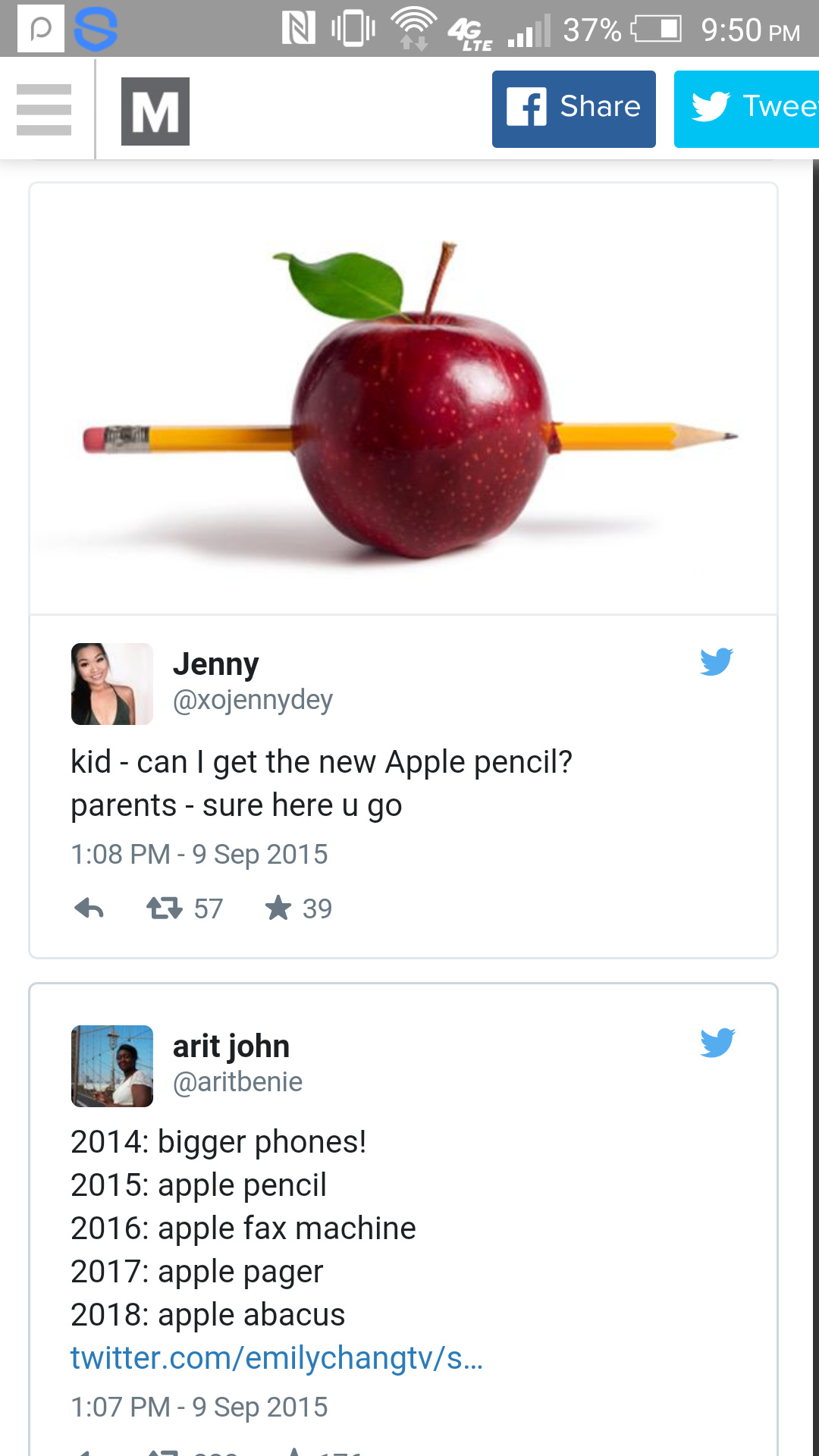 Apple pencil is an enormous joke! - meme