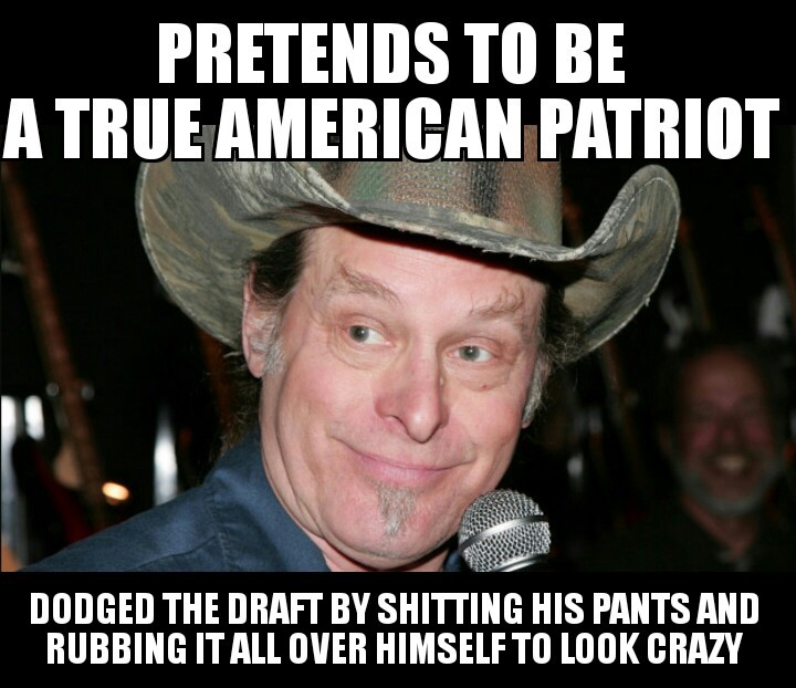 Ted Nugent  is a jackass - meme