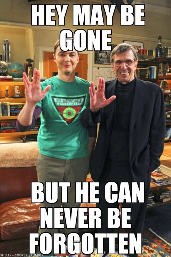 R.I.P. Mr. Spock - meme