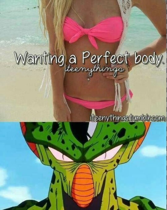 Cell is perfect the way he is - meme