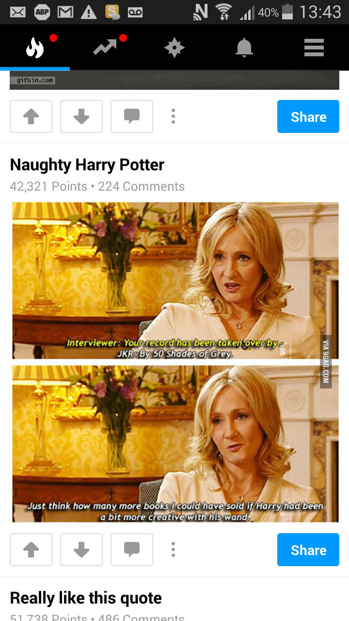 Naughty Potter - meme