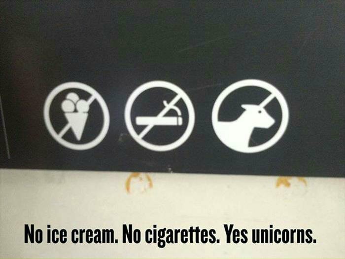 não sorvete.não cigarros. sim unicórnios - meme
