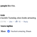 Xbox's response to Shaun about the new Forza 6 bundle