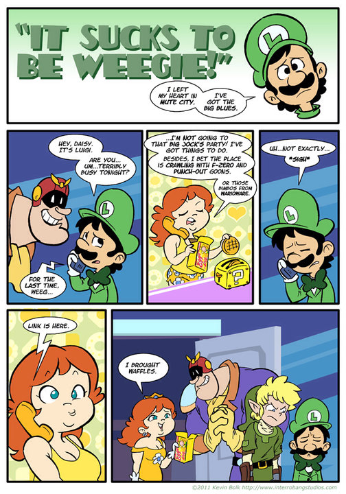 Link ain't having any of your shit Luigi. - meme