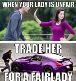 Cars and girls - meme