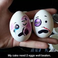 Beaten eggs