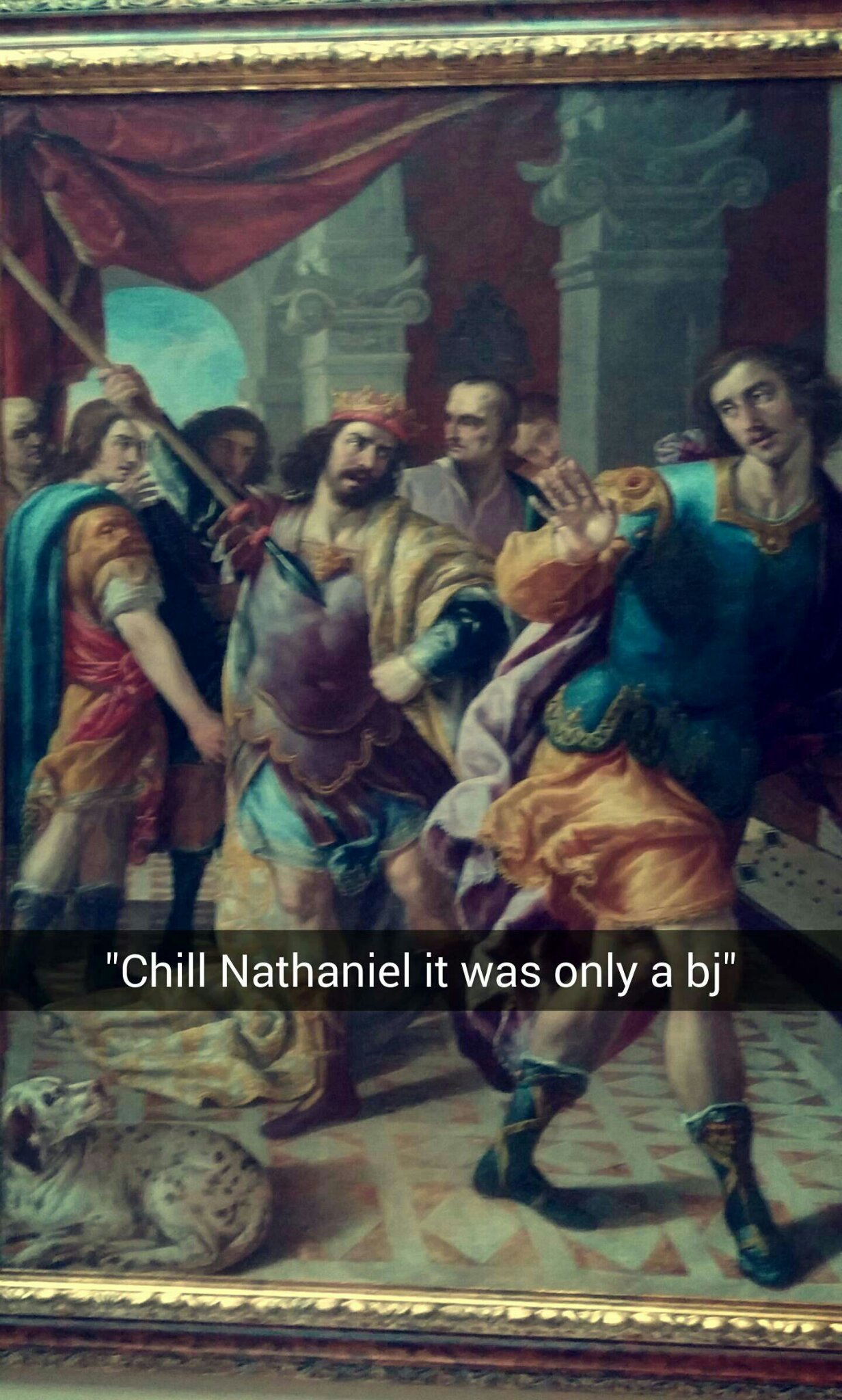 Nathanials gf is a slut - meme
