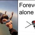 Forever alone level : parachute
