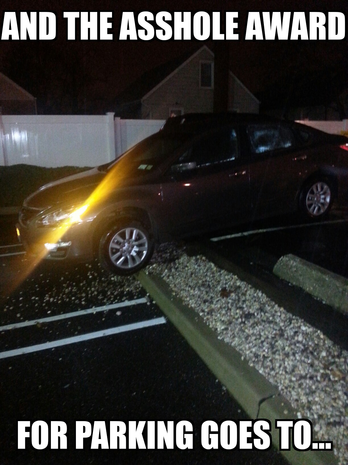 Literally how they parked the car sober...had to get a tow truck to get it off the median. - meme