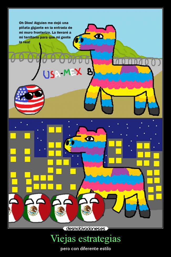 El caballo poñata de la troya Mexicana - meme