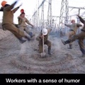 workers with a sense of humor