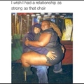 daym that's a strong chair