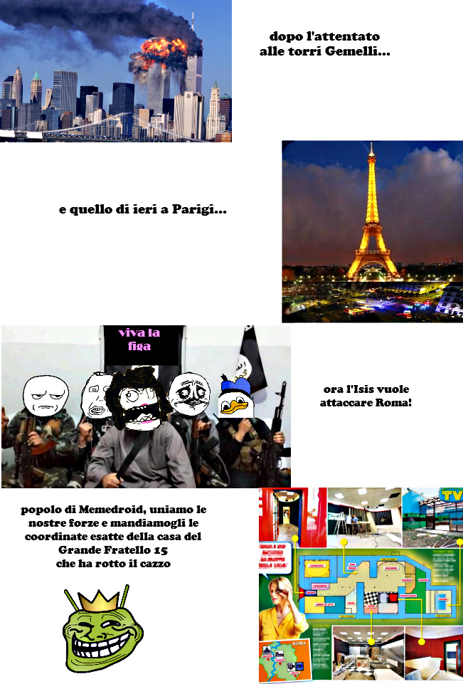 Solidarietà ai Francesi ma ciò che succede nel mondo non deve distruggere la nostra voglia di vivere! - meme