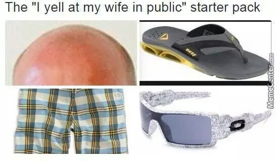 Title doesn't yell at wives - meme