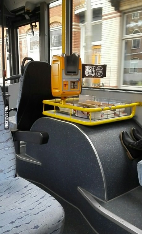 in Netherland the bus offers you sandwich - meme