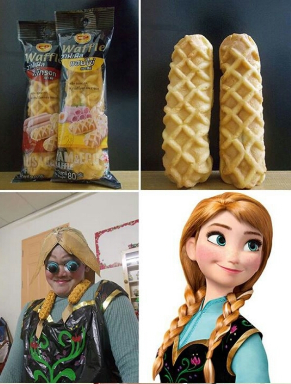 Frozen nivel waffle - meme