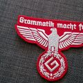 The international Grammar Nazi symbol