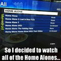 Home alone...