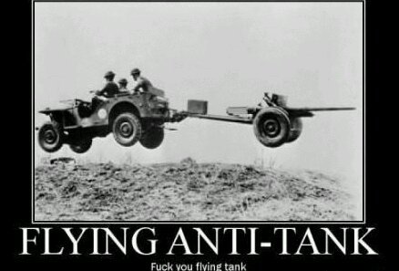 Damn tanks with their hover technology - meme