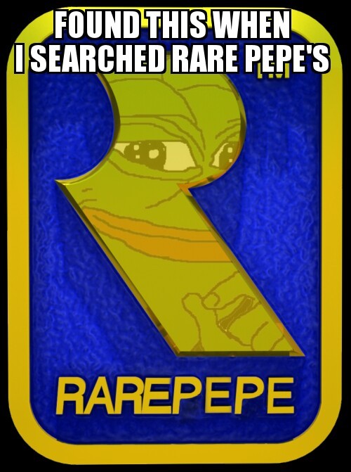 Pepe of the rare variety - meme