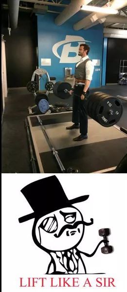 How to lift like a sir. - meme