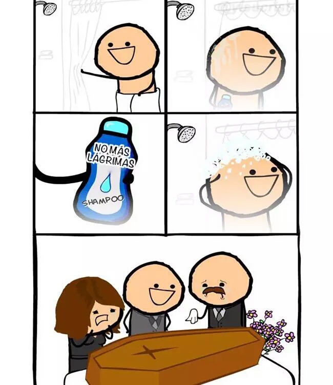 Shampoo anti-lágrimas - meme