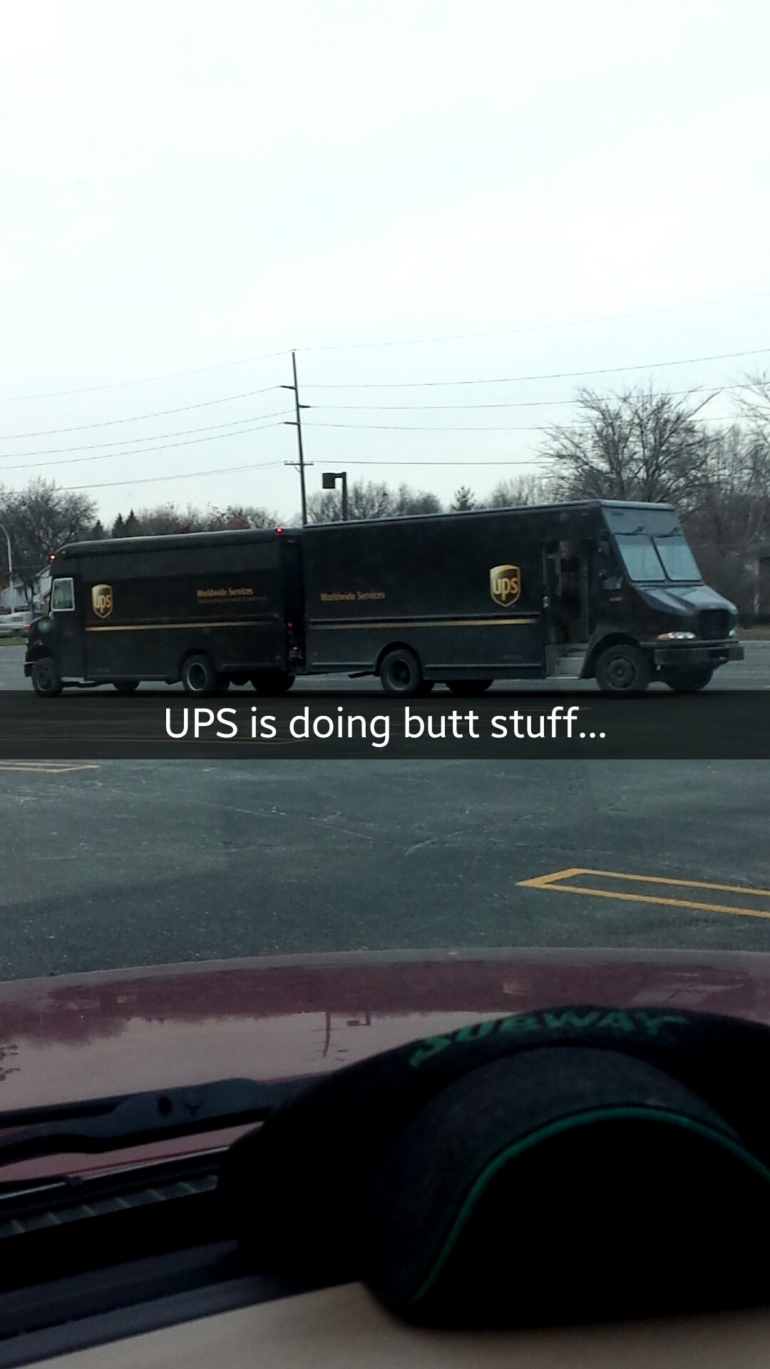 UPS man came and fucked ya wife, eh? - meme