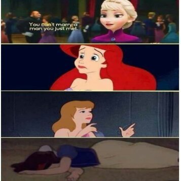 Elsa a cassé toute ces années de Disney xD - meme